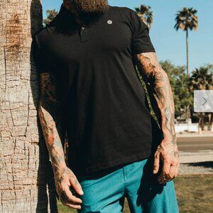 NEW Men's Dixxon Athletic Premium Polo Size XL Black